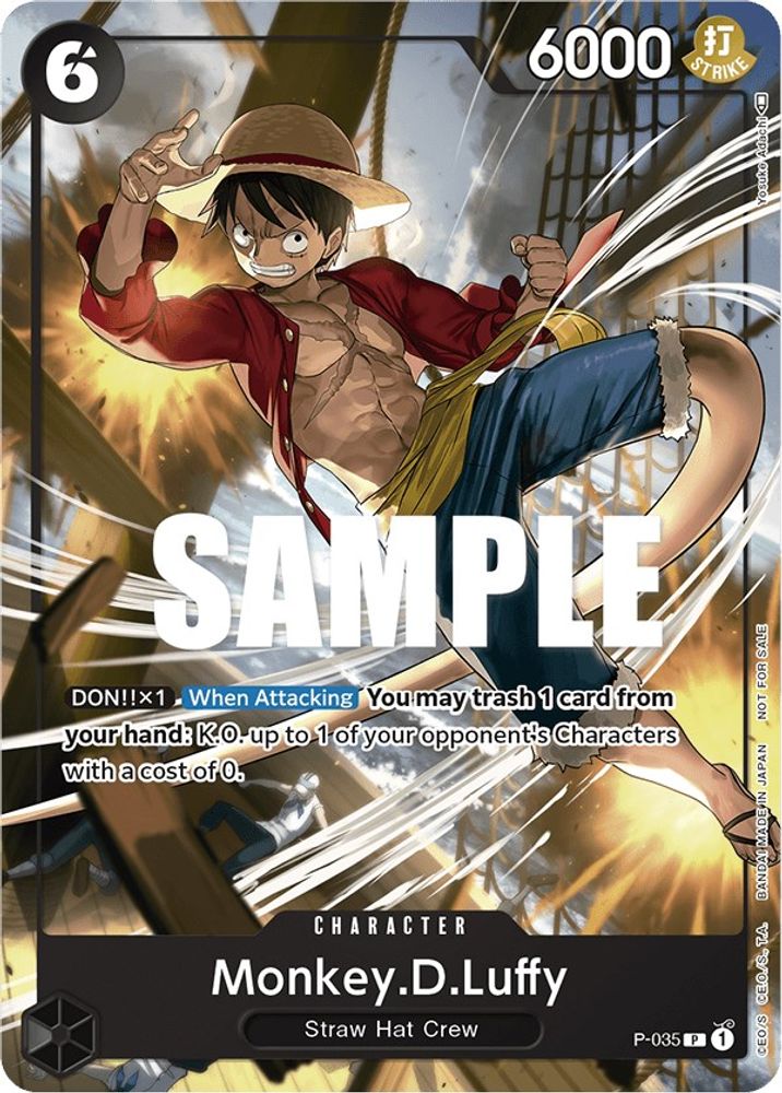 Monkey.D.Luffy [Pirates Party] P-035 One Piece Card Game