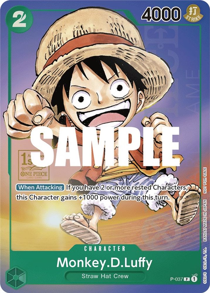 Monkey.D.Luffy [1st Anniversary Tournament] P-037 One Piece Card Game