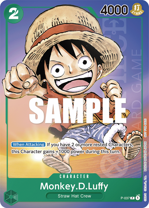 Monkey.D.Luffy [Anime Expo] JP P-037 One Piece Card Game