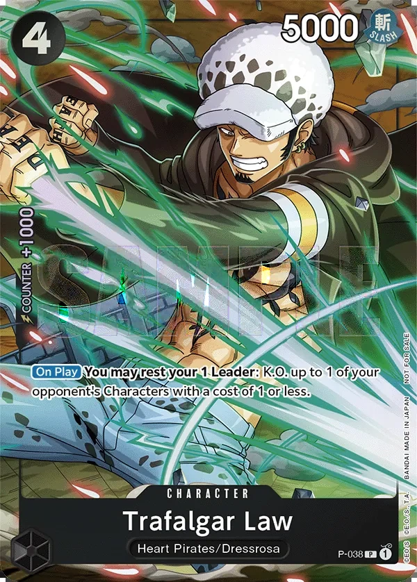 Trafalgar Law P-038 One Piece Card Game