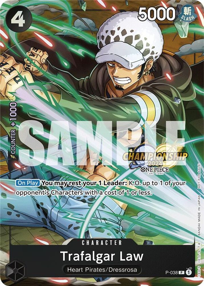 Trafalgar Law [Championship 2024] P-038 One Piece Card Game