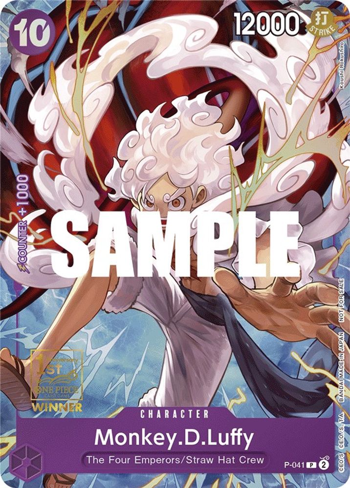 Monkey.D.Luffy [1st Anniversary Tournament] P-041 One Piece Card Game