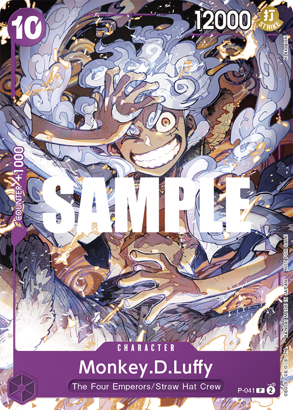 Monkey.D.Luffy [Offline Regionals Finalist] P-041 One Piece Card Game
