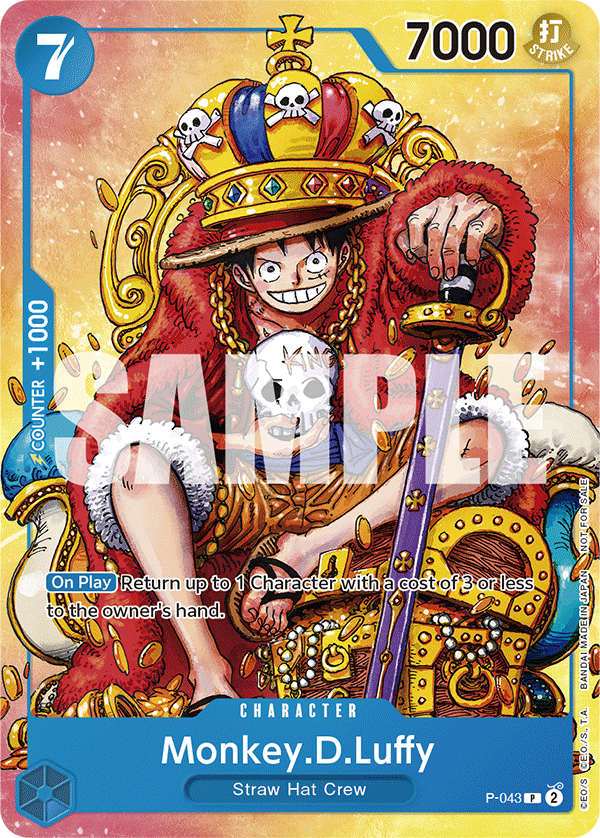 Monkey.D.Luffy P-043 One Piece Card Game