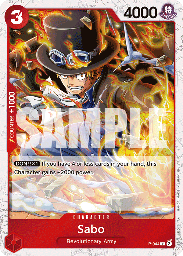 Sabo [Foil PRB-02] P-044 One Piece Card Game