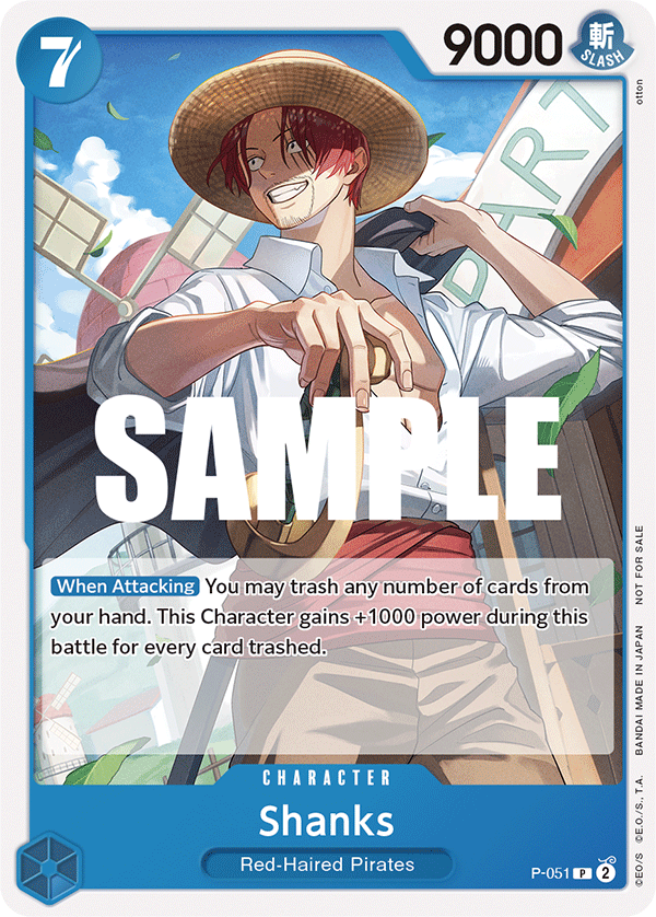 Shanks [Live Action] JP P-051 One Piece Card Game