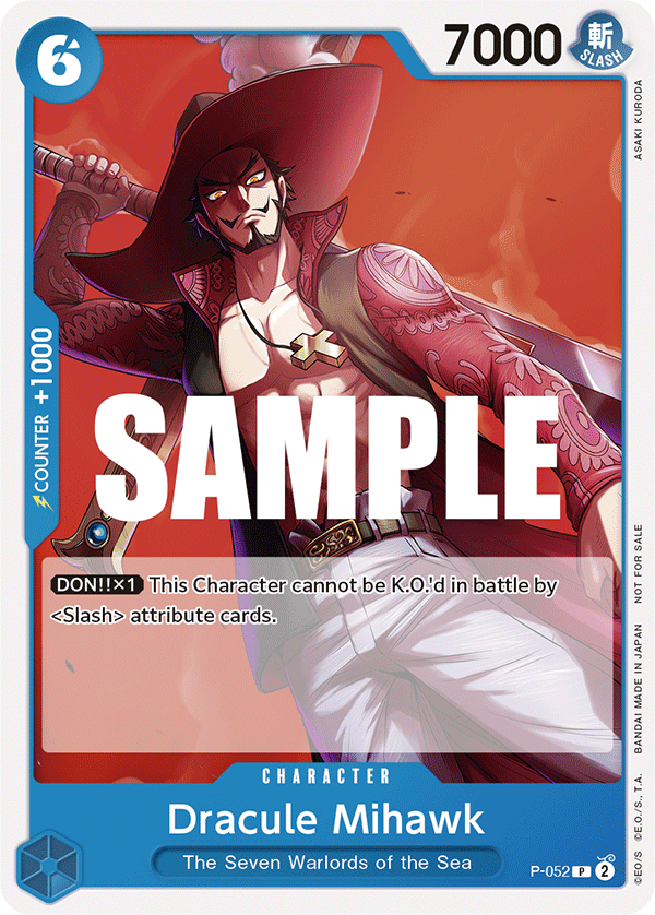 Dracule Mihawk P-052 One Piece Card Game