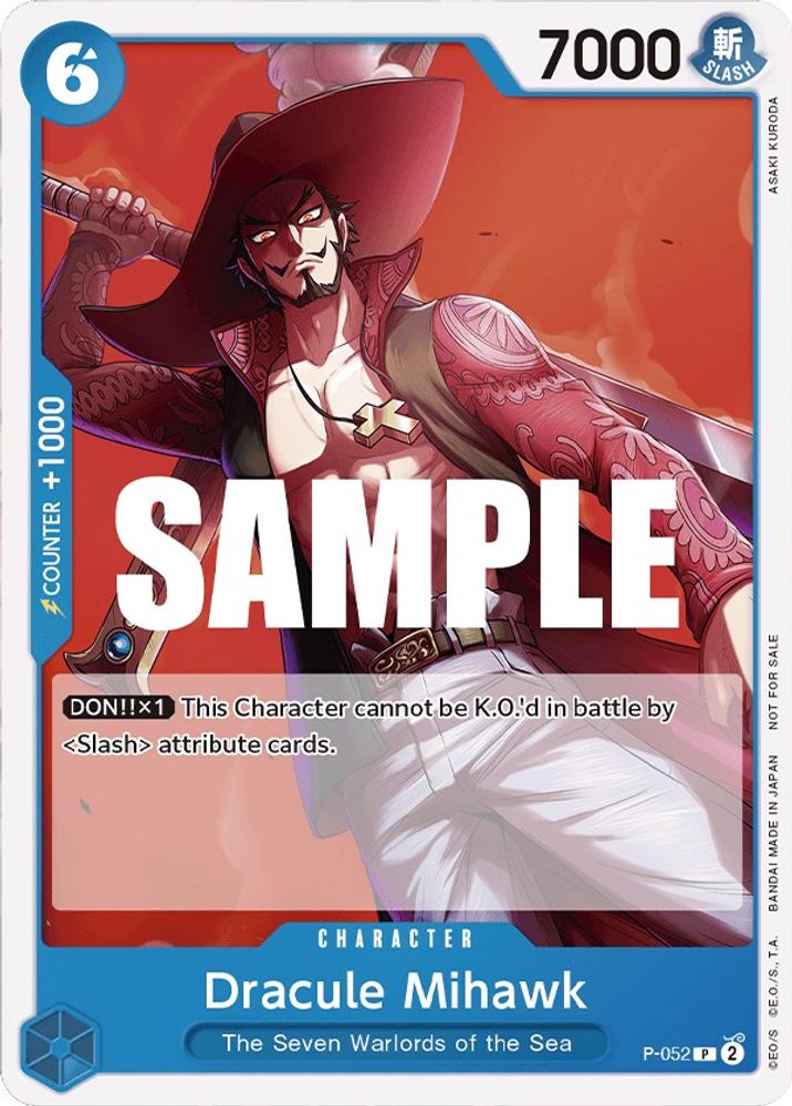 Dracule Mihawk [Sealed Battle Kit] P-052 One Piece Card Game