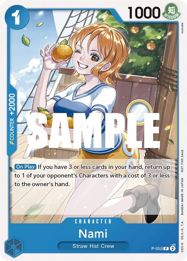 Nami [Full Art PRB01] JP P-053 One Piece Card Game