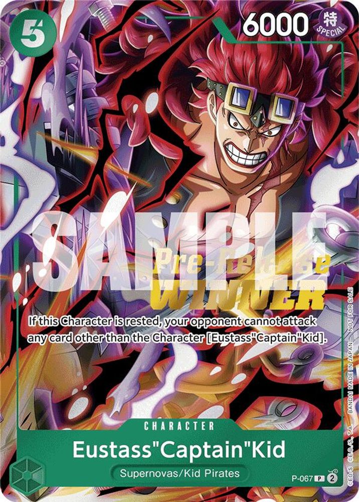 Eustass Captain Kid [Pre-Release Winner] P-067 One Piece Card Game