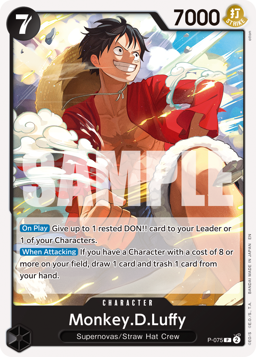 Monkey.D.Luffy [PRB-02] P-075 One Piece Card Game