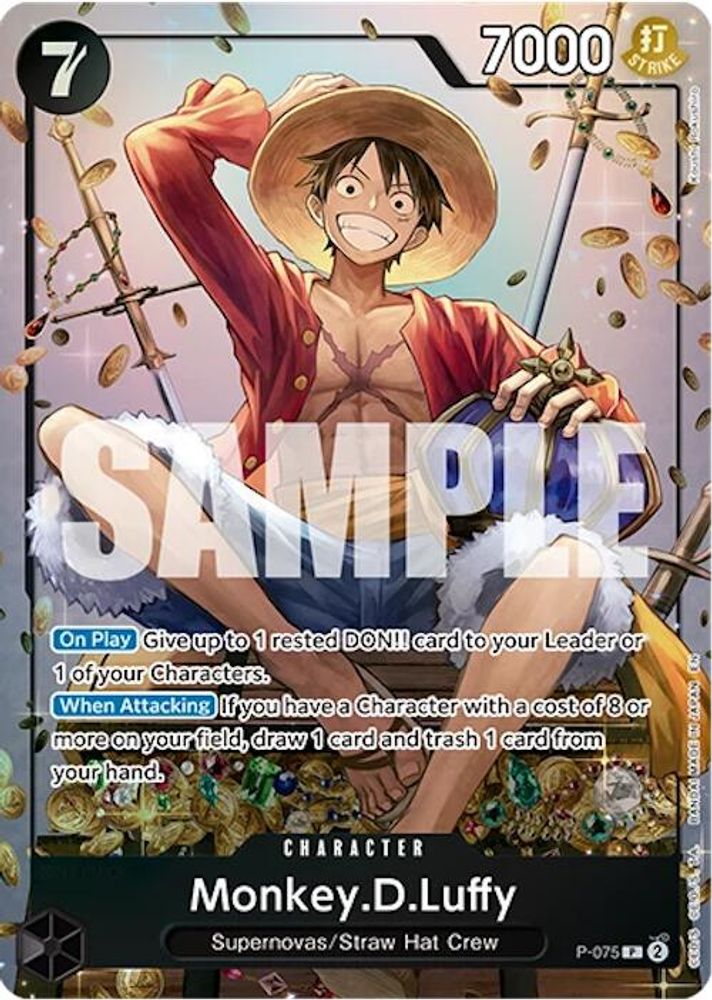 Monkey.D.Luffy [Tin Pack Set Vol. 2] P-075 One Piece Card Game