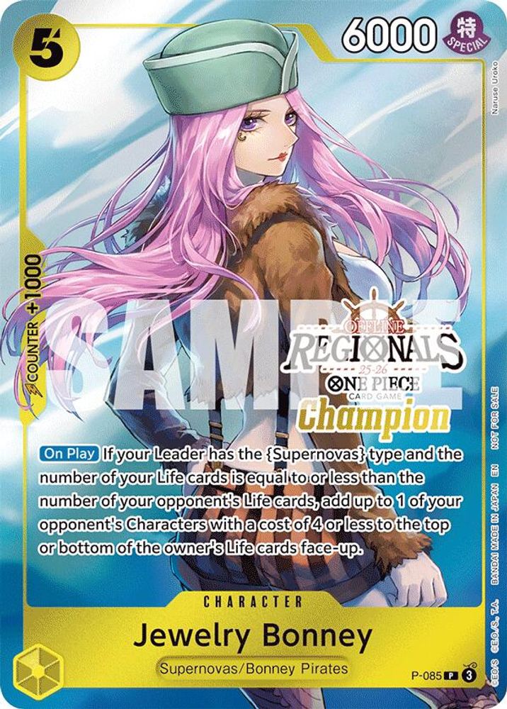 Jewelry Bonney [Offline Regionals 25-26 Champion] P-085 One Piece Card Game