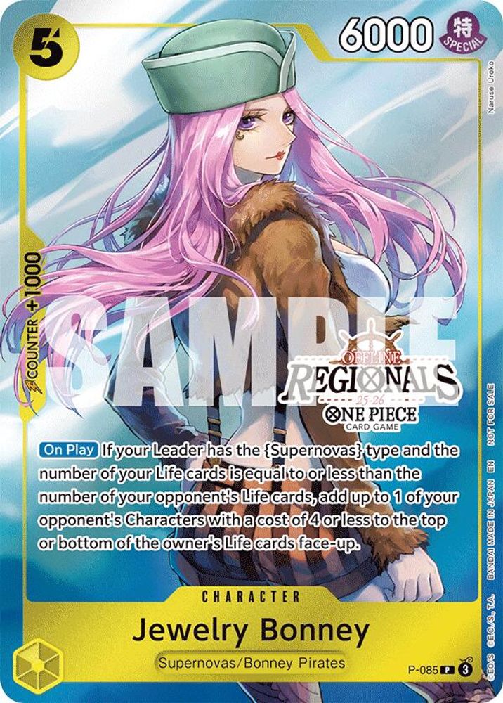 Jewelry Bonney [Offline Regionals 25-26] P-085 One Piece Card Game