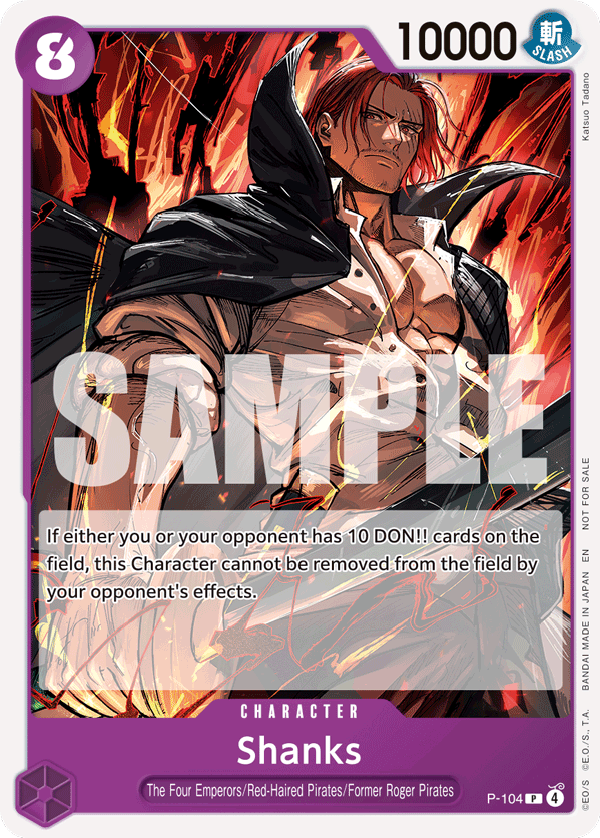 Shanks [JP] P-104 One Piece Card Game