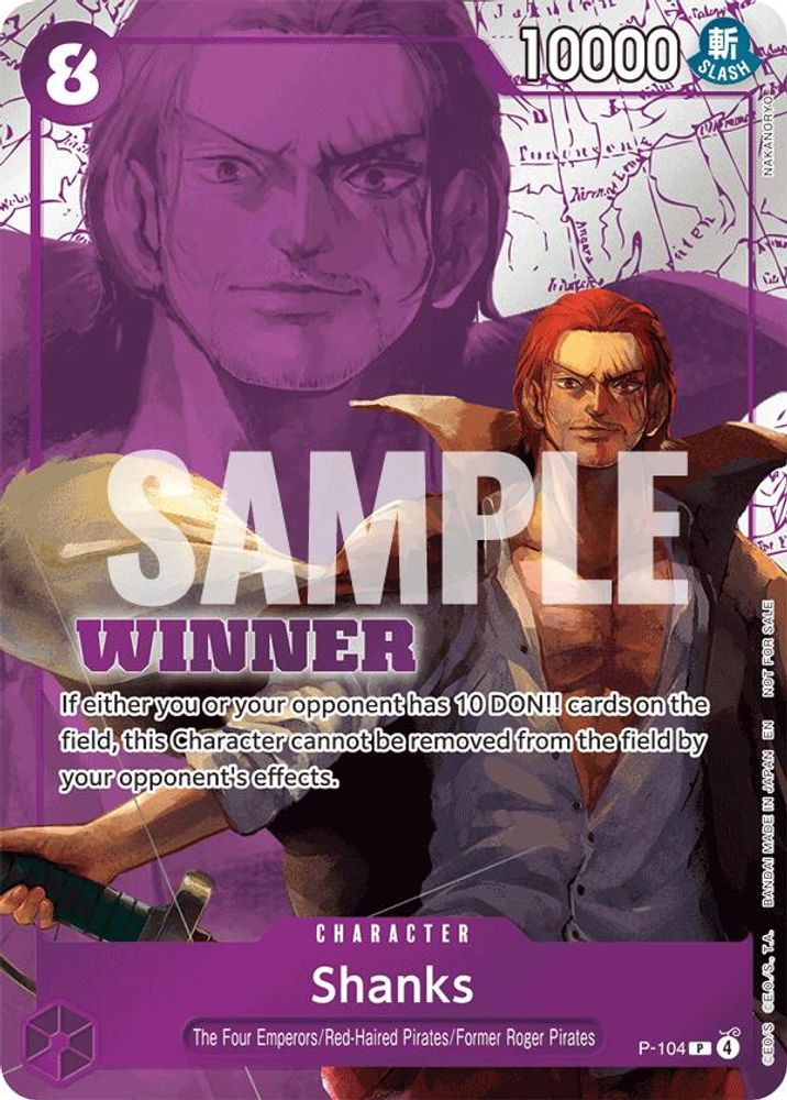 Shanks [Winner 2026] P-104 One Piece Card Game