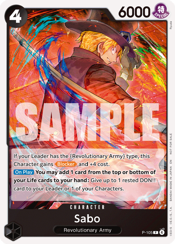 Sabo P-105 One Piece Card Game