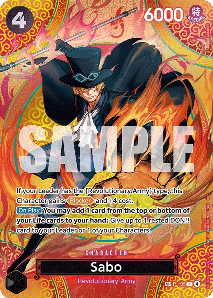 Sabo [SP] P-105 One Piece Card Game