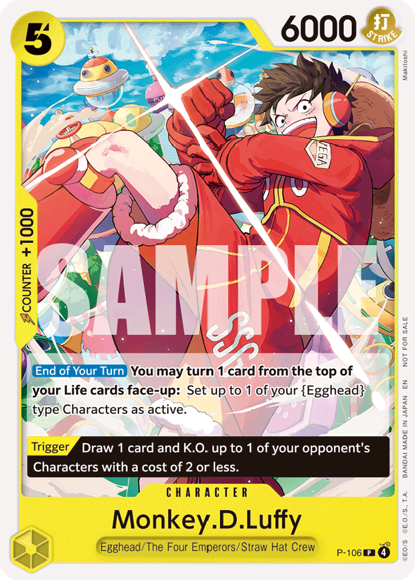 Monkey.D.Luffy [Standard Battle] P-106 One Piece Card Game