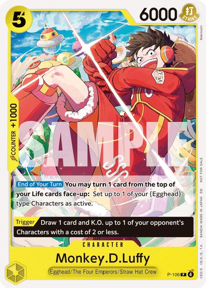 Monkey.D.Luffy [Store Tournament Vol. 4] P-106 One Piece Card Game