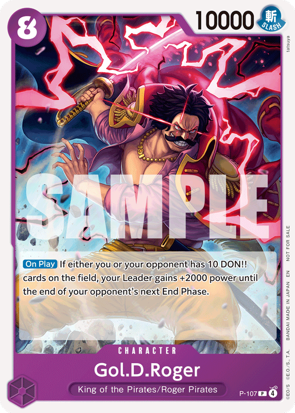 Gol.D.Roger [SP] JP P-107 One Piece Card Game