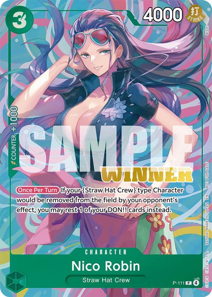 Nico Robin [Winner] P-111 One Piece Card Game