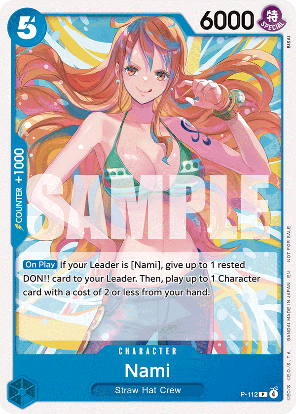 Nami P-112 One Piece Card Game