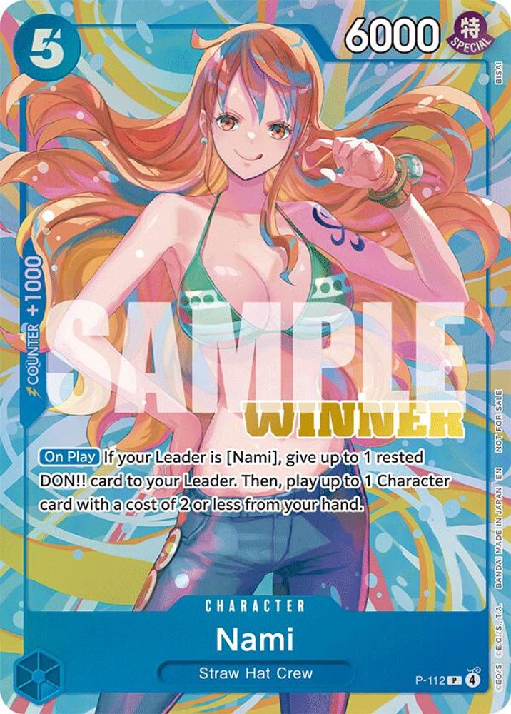 Nami [Winner] P-112 One Piece Card Game
