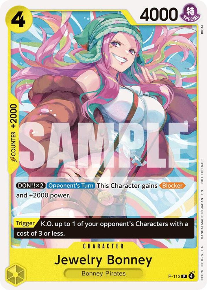 Jewelry Bonney [Heroines Battle Pack] P-113 One Piece Card Game