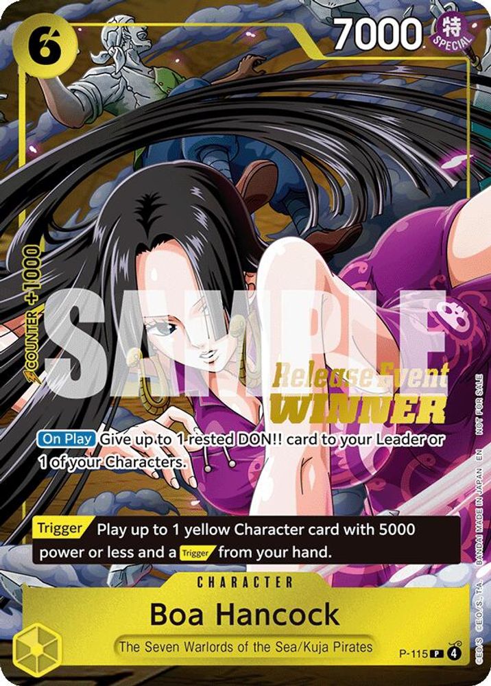 Boa Hancock [Release Event Winner] P-115 One Piece Card Game