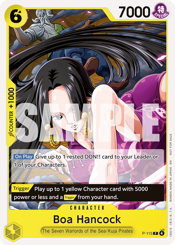 Boa Hancock [V Jump] JP P-115 One Piece Card Game