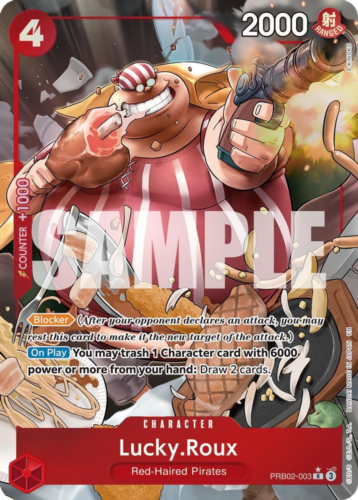Lucky.Roux [Alternate Art] PRB02-003 One Piece Card Game