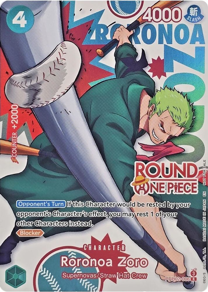 Roronoa Zoro [Round 1] PRB02-006 One Piece Card Game
