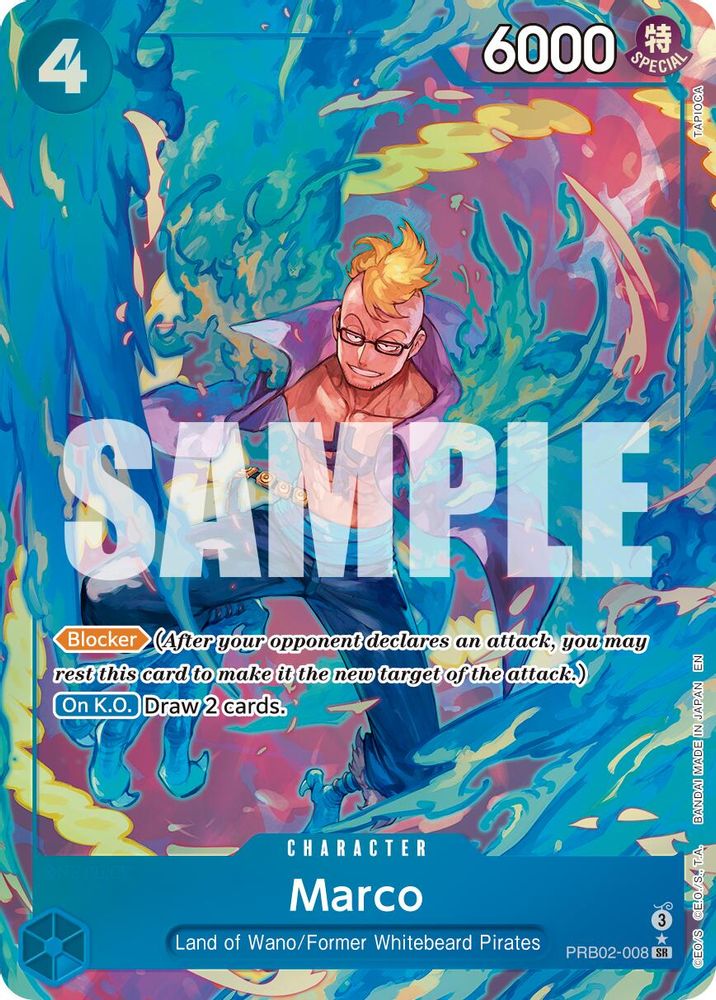 Marco [Alternate Art] PRB02-008 One Piece Card Game