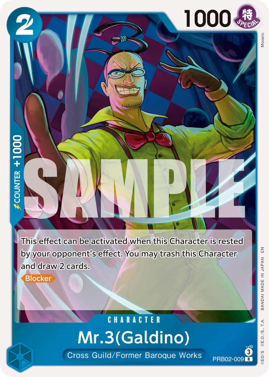 Mr.3(Galdino) PRB02-009 One Piece Card Game