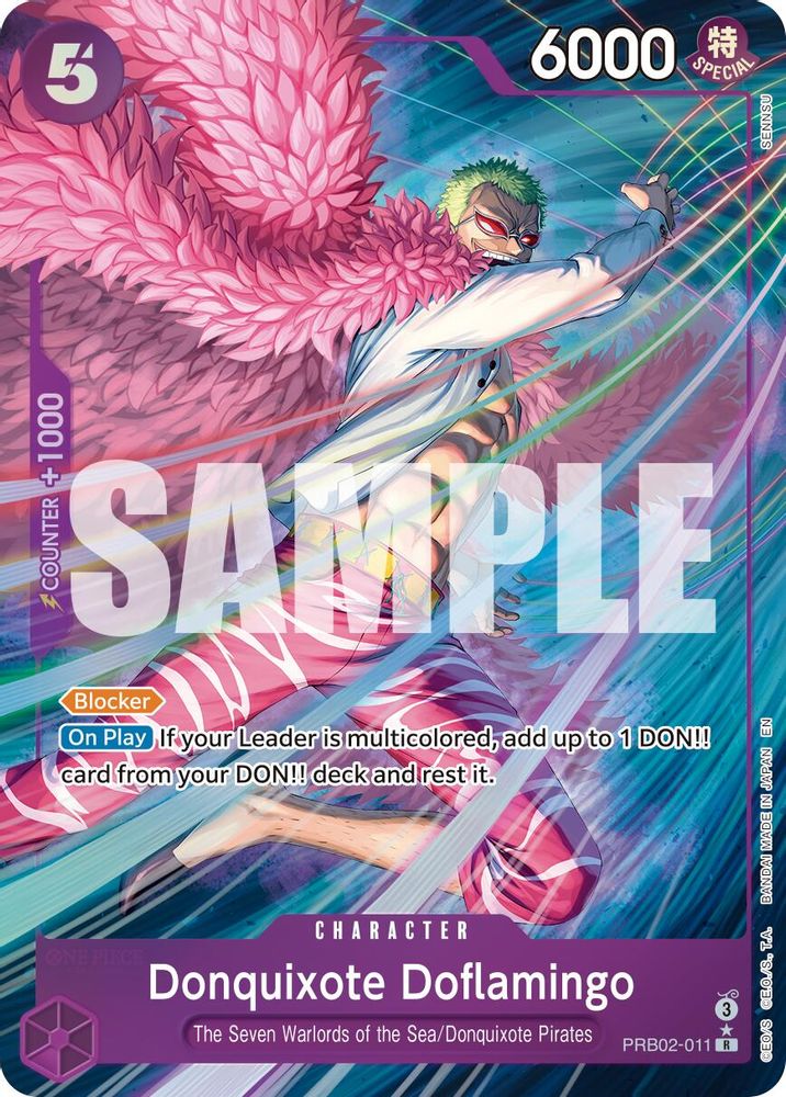 Donquixote Doflamingo [Alternate Art] PRB02-011 One Piece Card Game