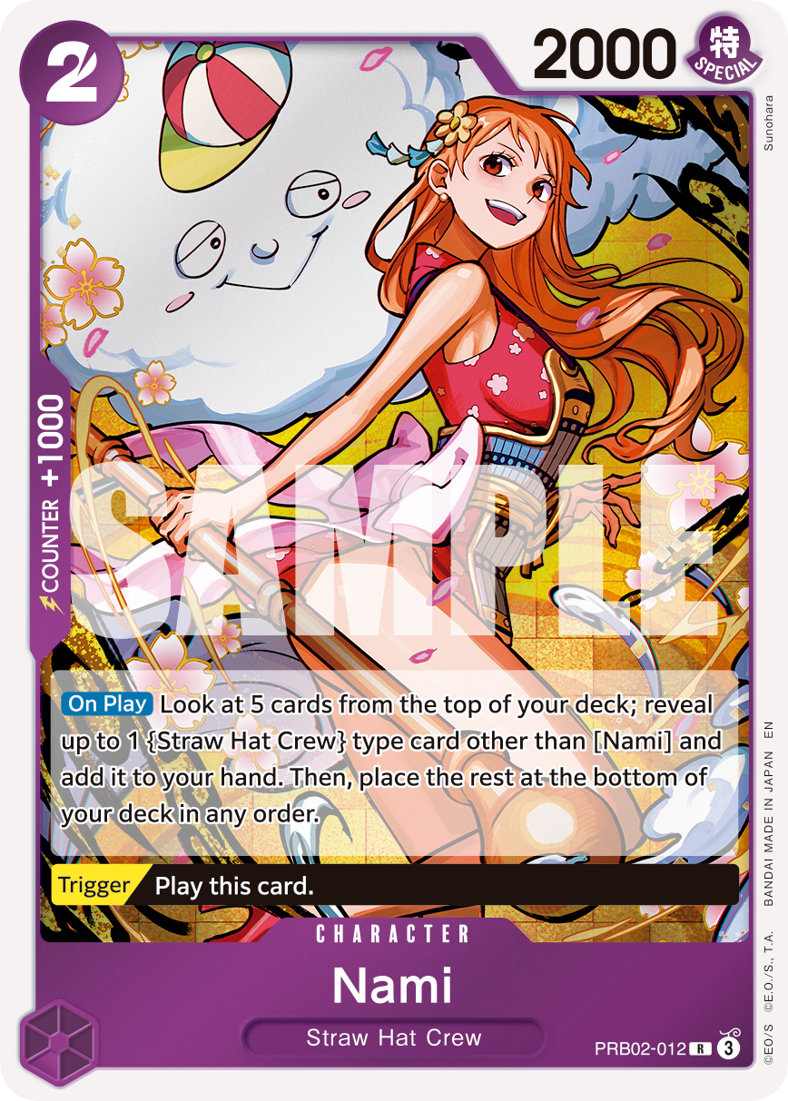 Nami [Alternate Art] JP PRB02-012 One Piece Card Game