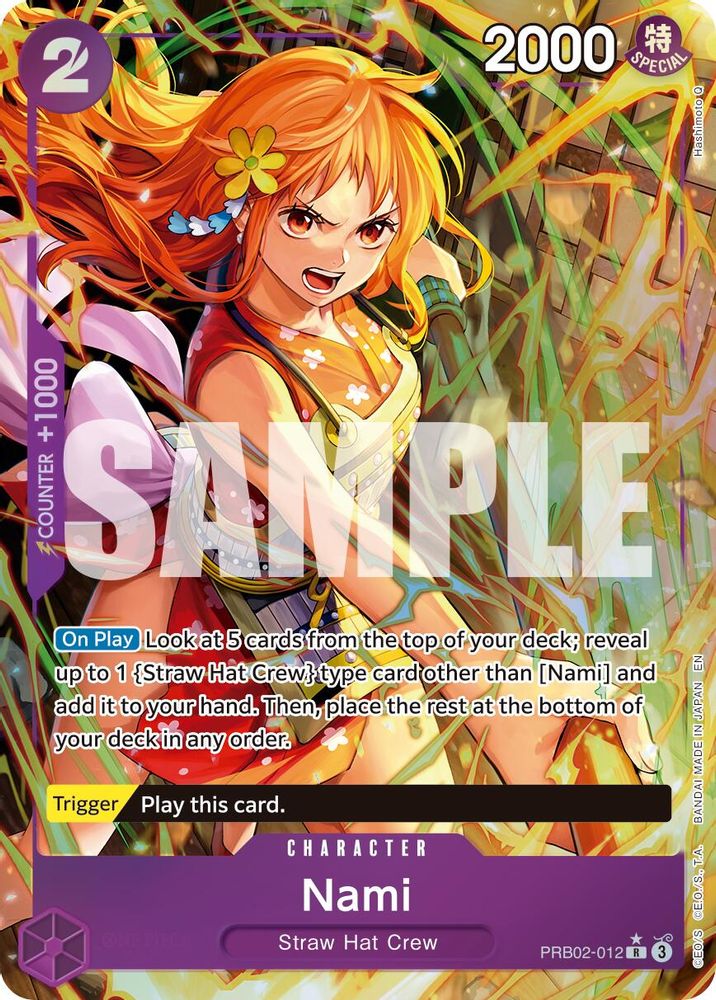Nami [Alternate Art] PRB02-012 One Piece Card Game