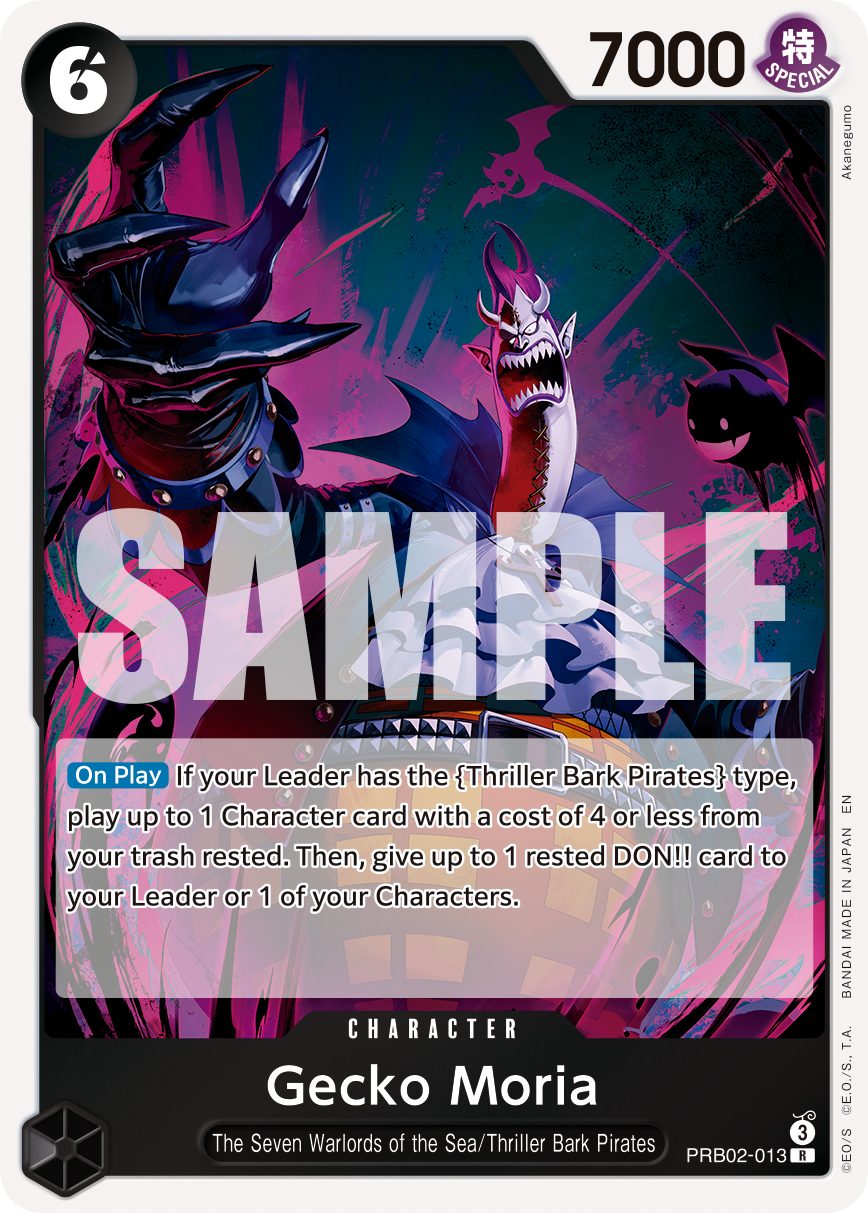 Gecko Moria PRB02-013 One Piece Card Game