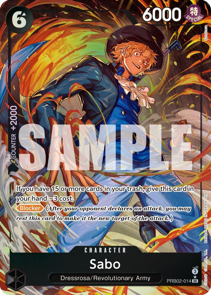 Sabo [Alternate Art] PRB02-014 One Piece Card Game