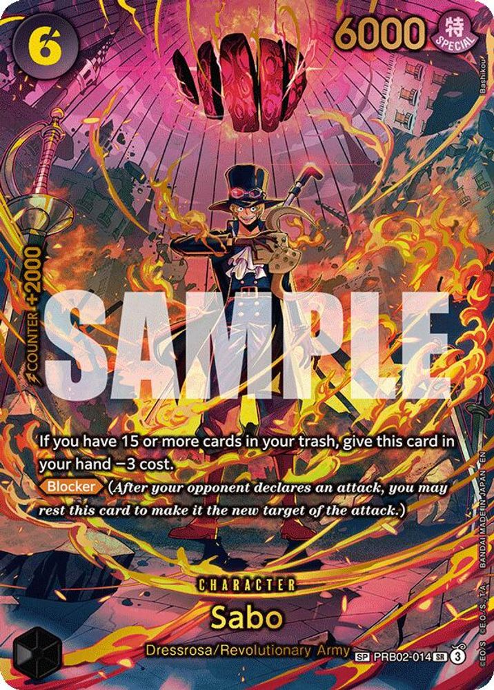 Sabo [SP] PRB02-014 One Piece Card Game
