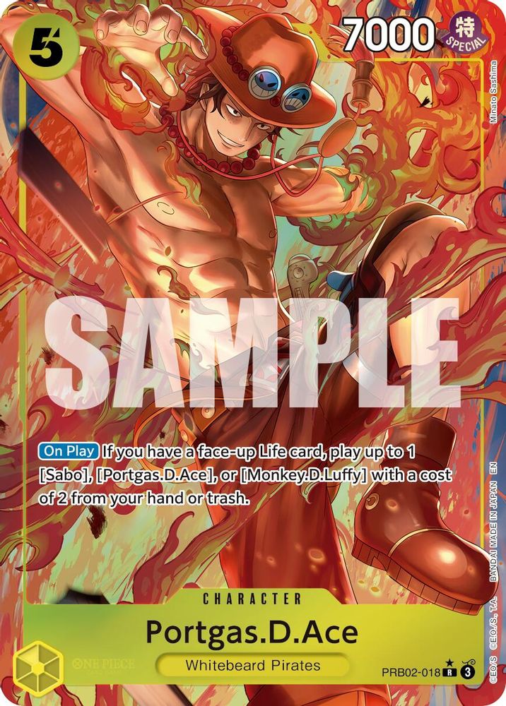 Portgas.D.Ace [Alternate Art] PRB02-018 One Piece Card Game