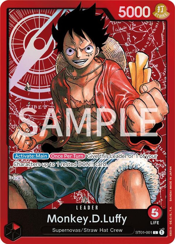 Monkey.D.Luffy [Errata] ST01-001 One Piece Card Game
