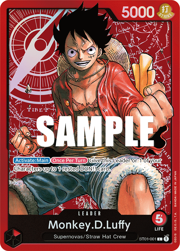 Monkey.D.Luffy [Weekly Shonen Jump] JP ST01-001 One Piece Card Game