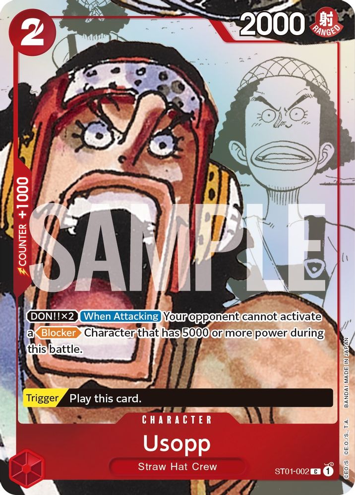 Usopp [Alternate Art] ST01-002 One Piece Card Game