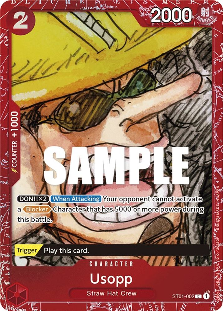 Usopp [Red] ST01-002 One Piece Card Game