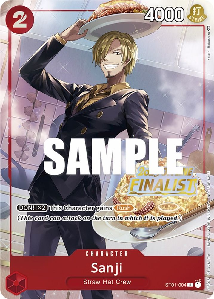 Sanji [Finalist] ST01-004 One Piece Card Game