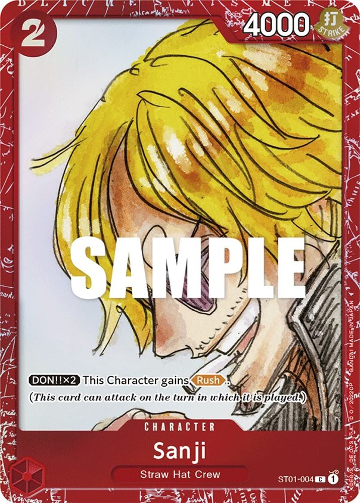 Sanji [Red] ST01-004 One Piece Card Game