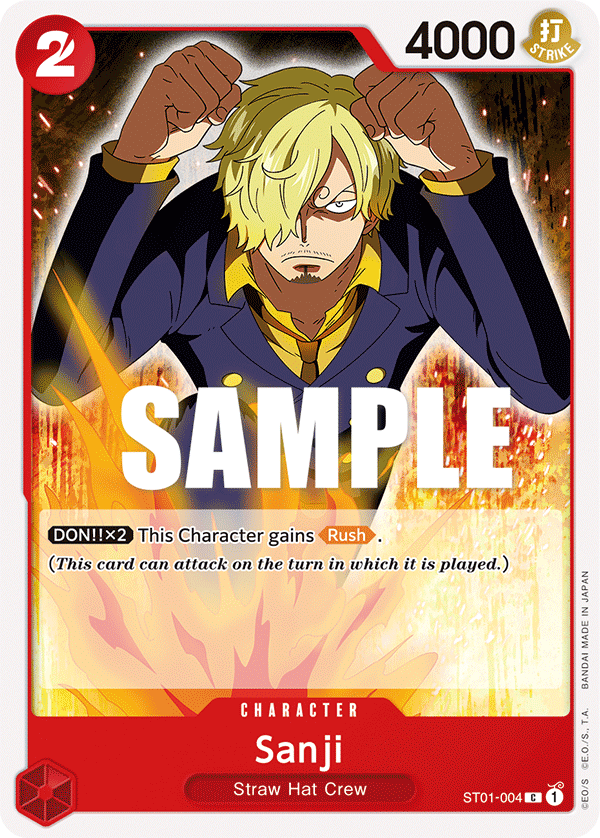 Sanji [Super Pre-release] ST01-004 One Piece Card Game
