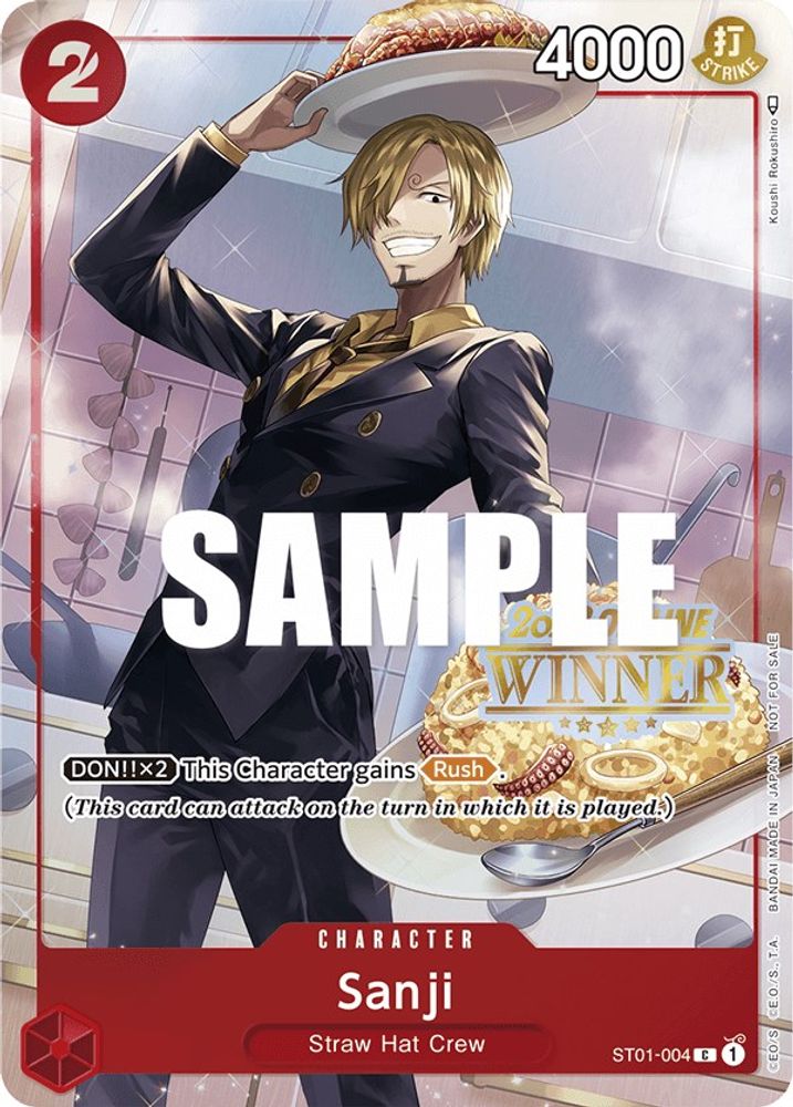 Sanji [Winner] ST01-004 One Piece Card Game